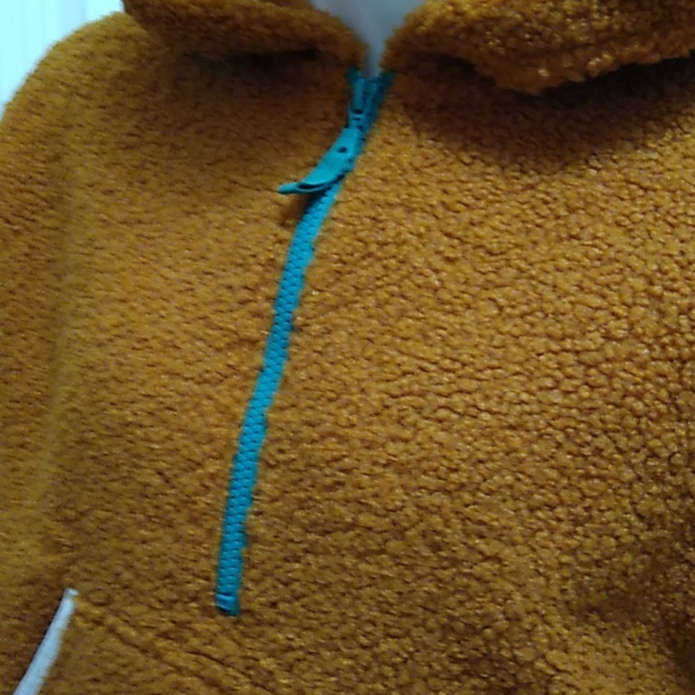 🛍️B1G1F🛍️NWT Women's Half-Zip Sherpa Anorak Jacket - Wild Fable - XS - Picture 4 of 7